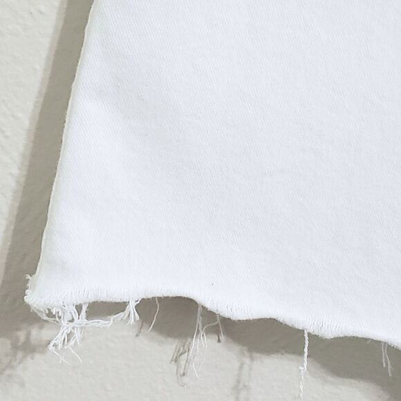 Paige Claudine High-Rise Crop Flare Jeans In White Size 26 P NWT - Picture 14 of 15